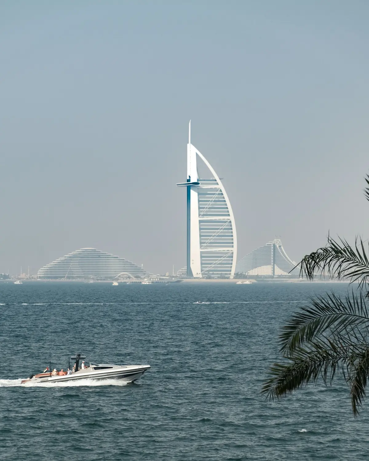 Dubai skyline viewed across the coast